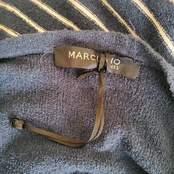 Marciano Striped Pullover Sweater Size L Blue White New - Picture 9 of 10